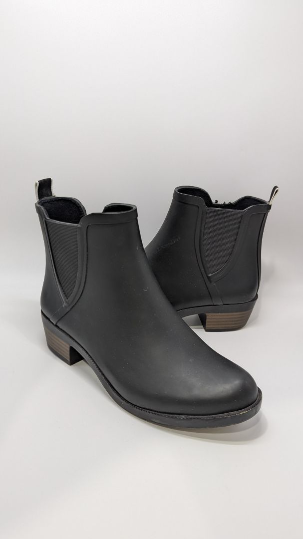 Lucky Brand Black Rubber Ankle Boots