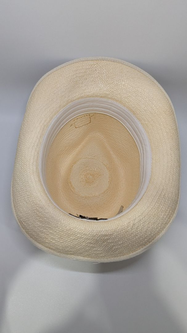 Kaminsky XY Light Tan Toquilla Fiber Fedora Hat