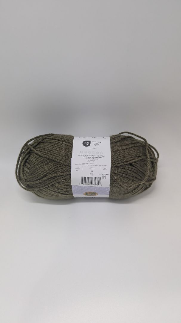 Lion Brand Olive Green Basic Stitch Medium Yarn