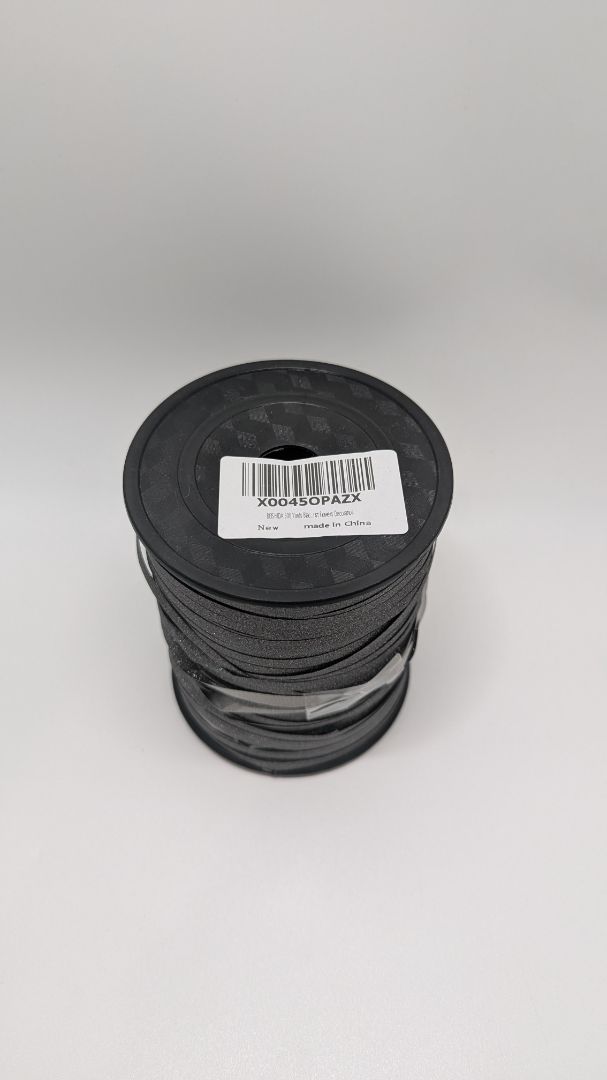 Beishida Dark Grey Glitter Decorative Ribbon - 500 Yards