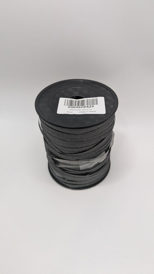 Beishida Dark Grey Glitter Decorative Ribbon - 500 Yards