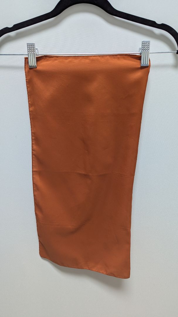 Rust Orange Square Scarf