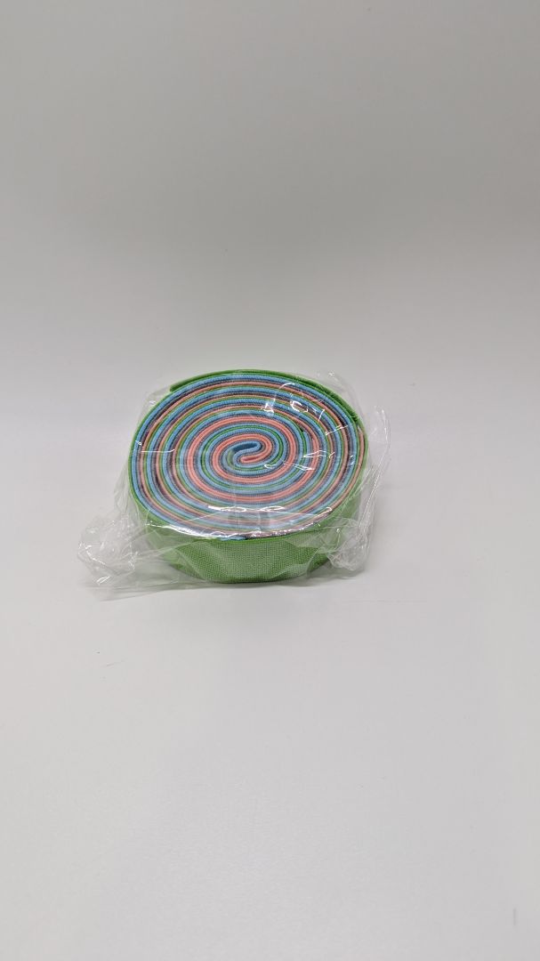 BENECREAT Green/Pink 4PC 1.2"W Ribbon Elastic