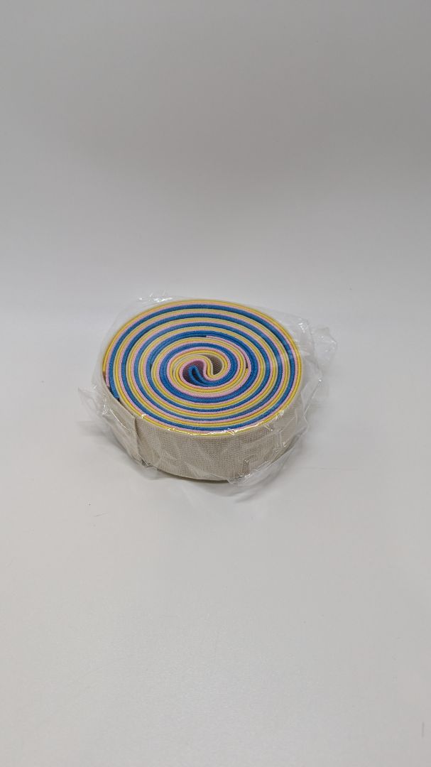 BENECREAT Yellow/Blue 4PC 1.2" Ribbon Elastic