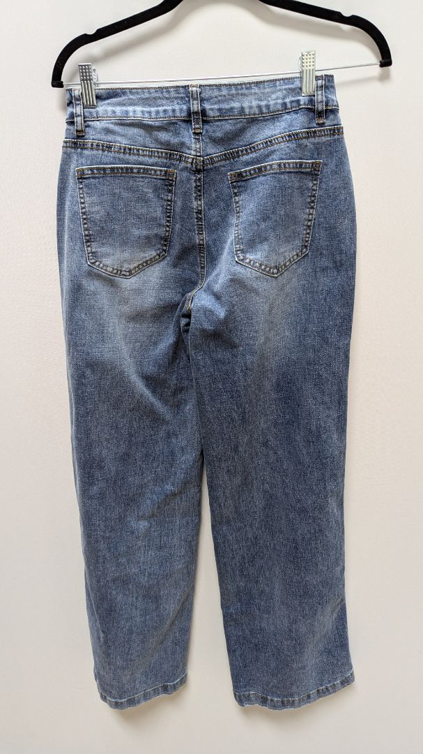Flamingals Medium Wash Wide-Leg Baggy Jeans
