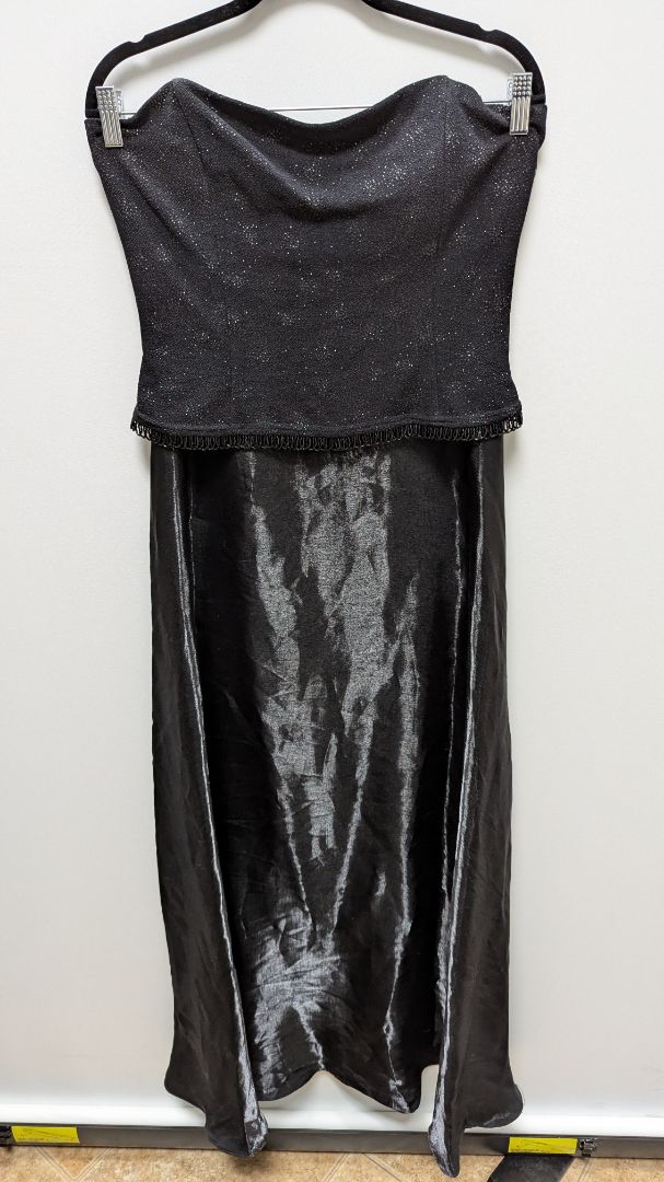 scott mcclintock black dress Scott McClintock Black Ruched Mini Dress Size 4 Elegant Cocktail Party USA Made