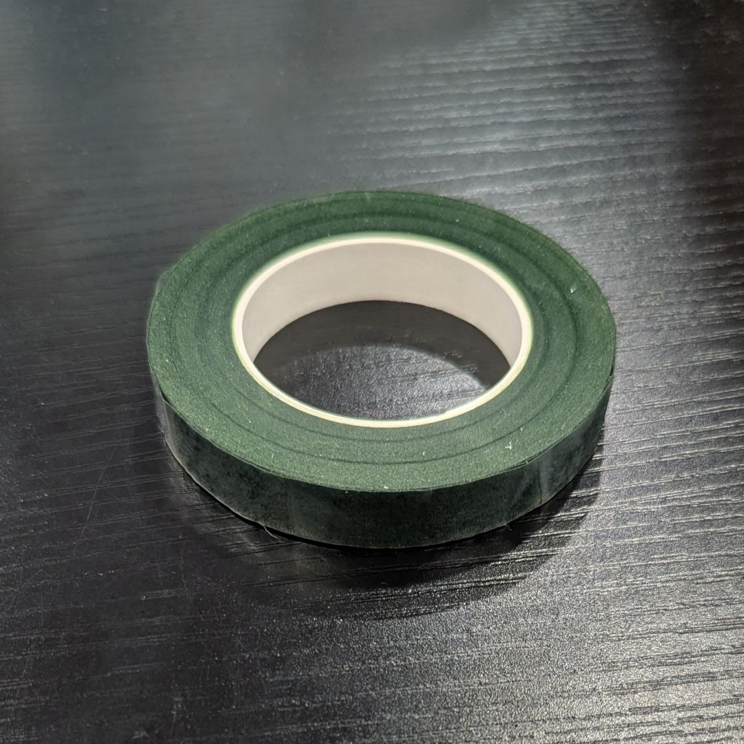 KUUQA Dark Green 1/2" Wide Floral Crafting Tape