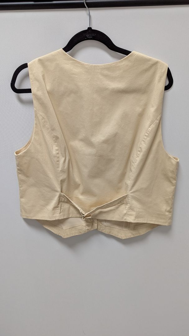 Abercrombie & Fitch Beige Vintage 4-Button Vest