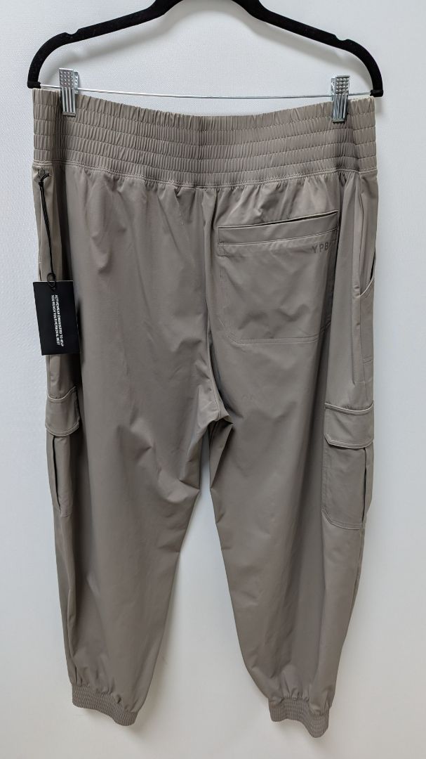 YPB Taupe Grey Casual Cargo Jogger Pants