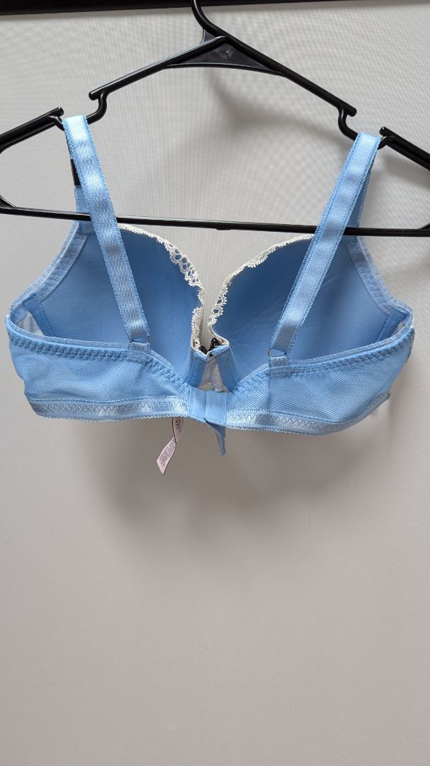 Victoria's Secret Light Blue Dream Angels Lined Demi Bra