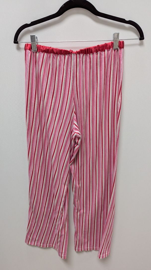 axcess Pink/Red Striped Drawstring-Waist Lounge Sleep Pants