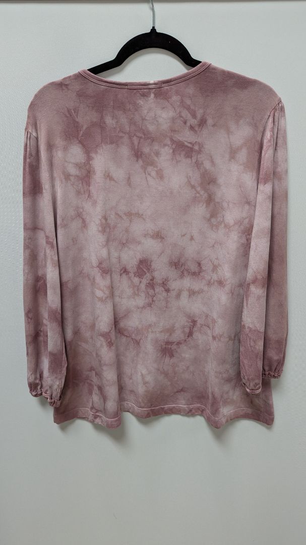Johnny Was CALME Light Purple Tie-Dye Blouse