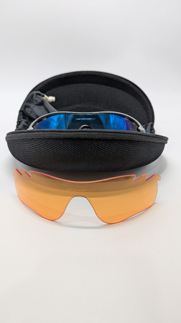 Oakley Silver/Blue Radarlock Path Sunglasses