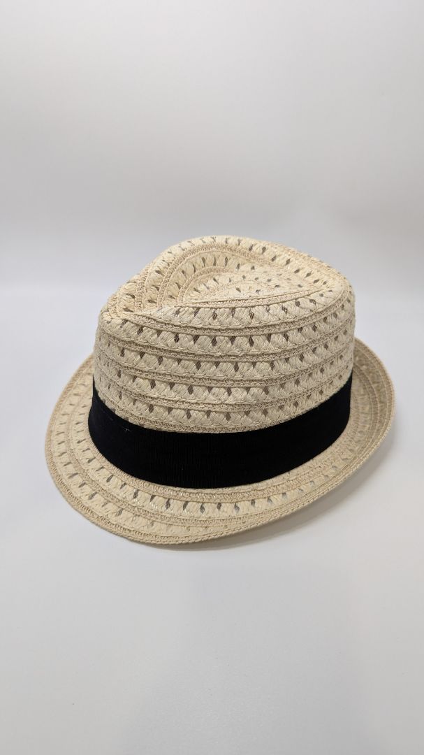 14th & Union Light Tan Sheer Fedora Hat