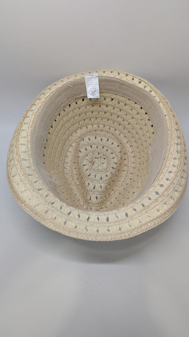 14th & Union Light Tan Sheer Fedora Hat