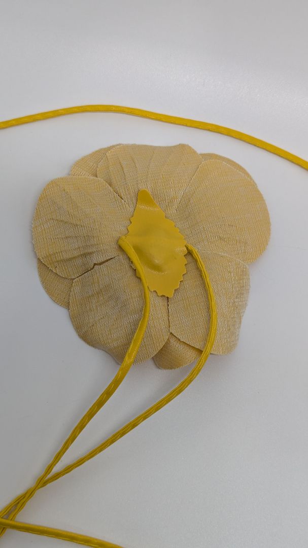 Yellow Flower Adjustable Tie Belt