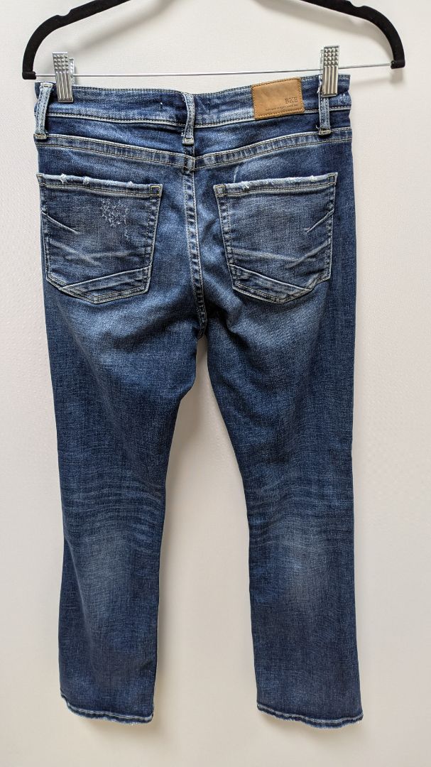 BKE Medium Wash "Gabby" High-Rise Curvy Bootcut Jeans