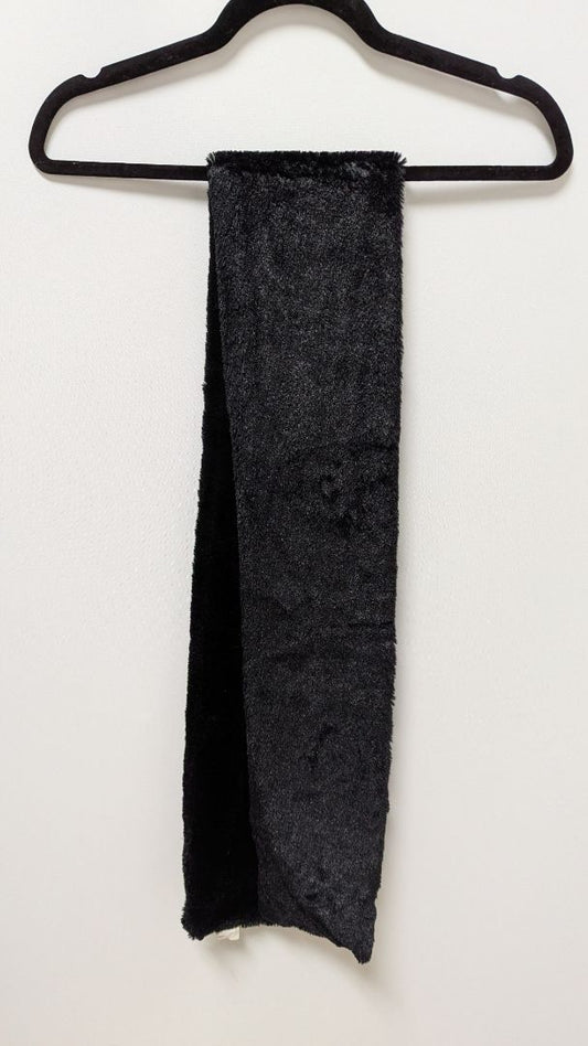 Brookstone Black Faux-Fur Long Scarf