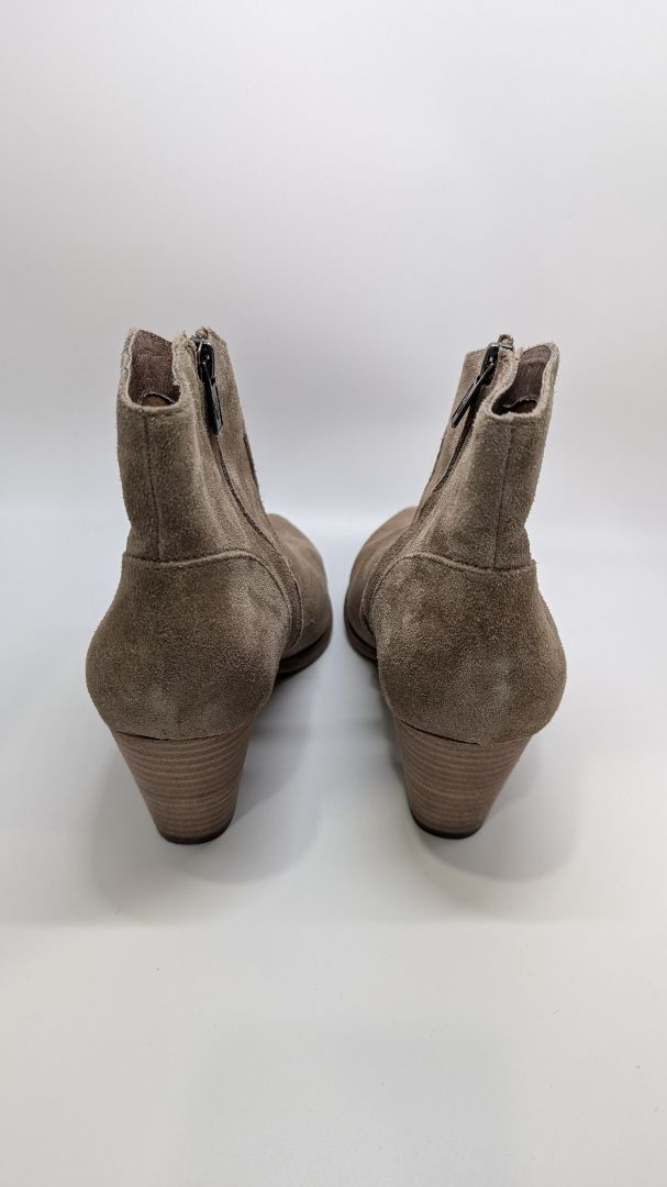 FRYE Light Brown Suede Heeled Boots