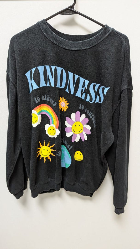 Grayson Threads Black "Kindness" Graphic Sweatshirt