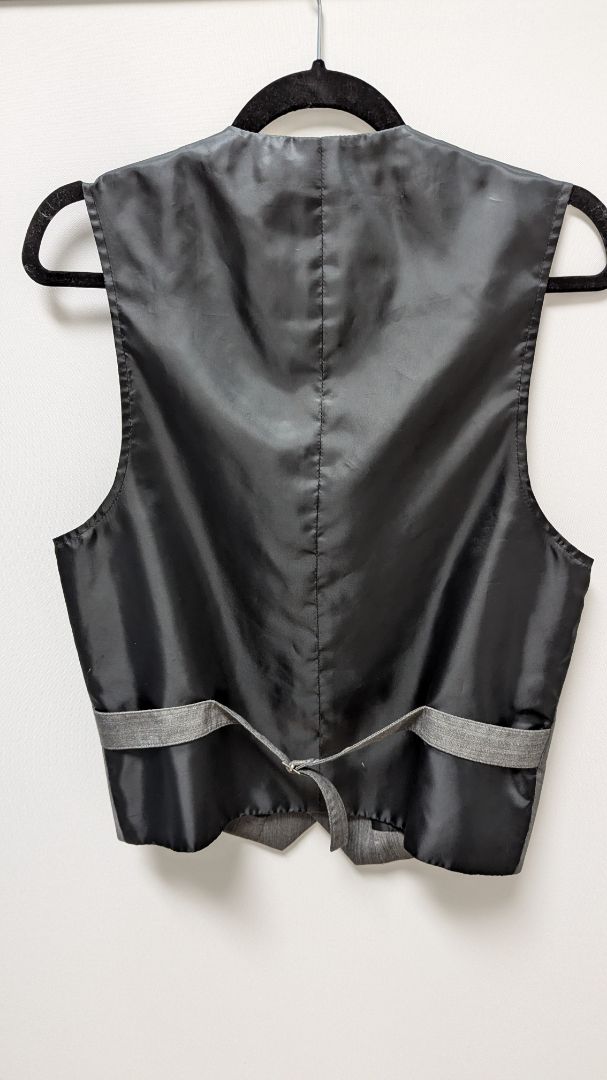 American Rage Cie Dark Grey 4-Button Vest