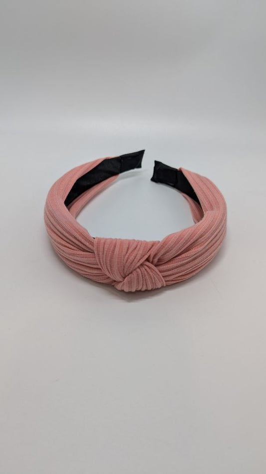 Pink Top-Knot Headband