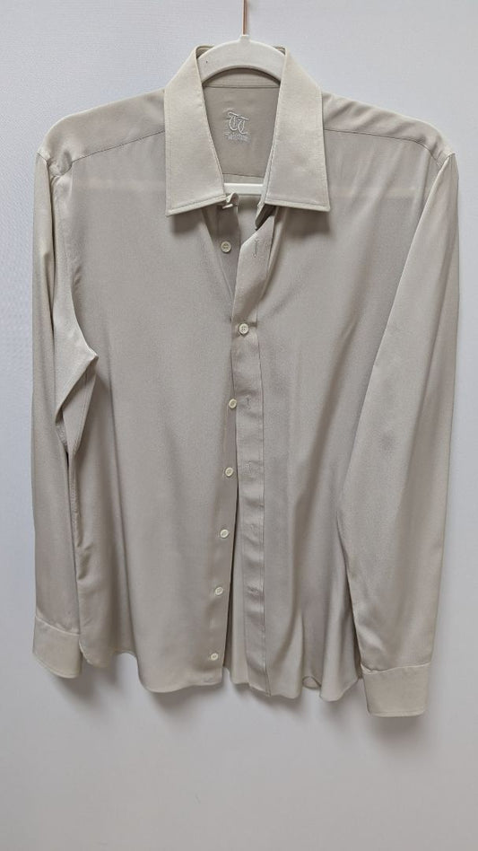 Tinissimo Light Grey Long-Sleeve Button-Down Shirt