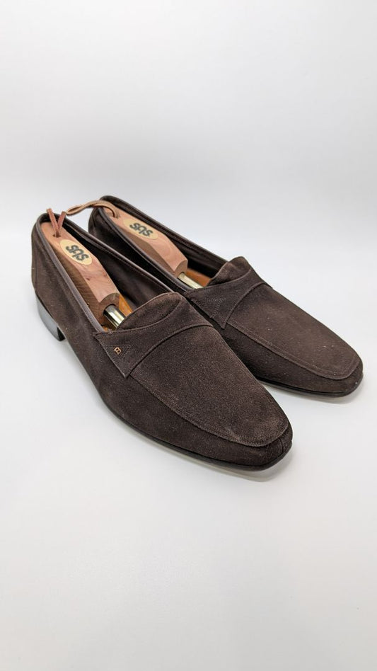 Bally Continentals Brown Suede Laurence Loafer