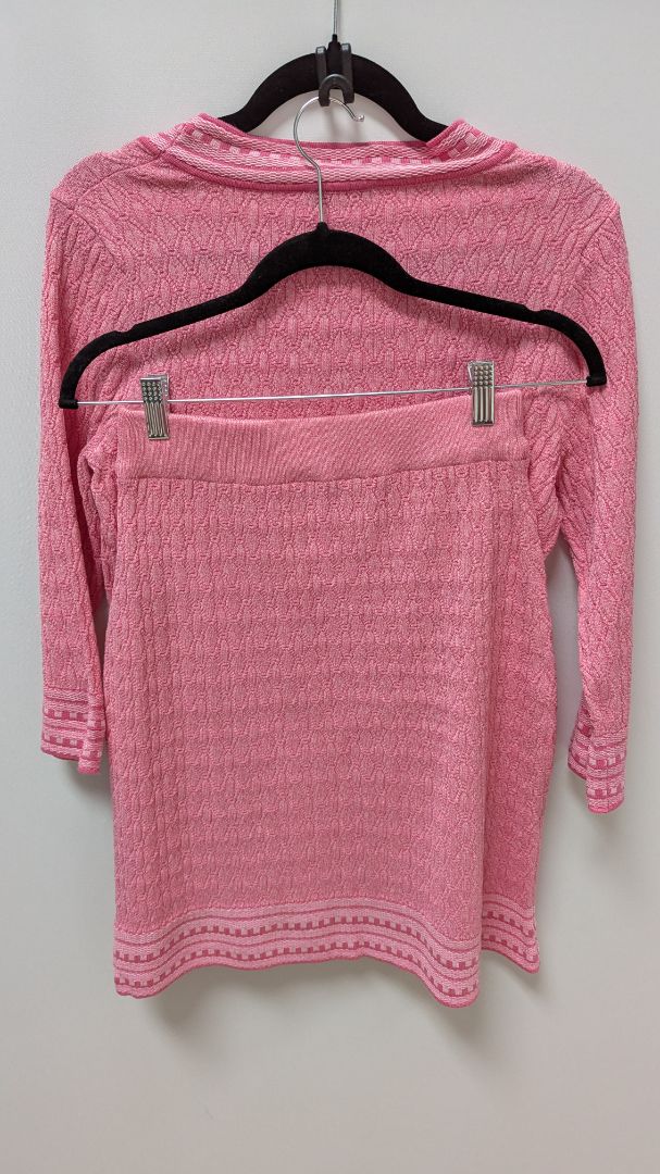 Nanette Lepore Pink Knit Sweater & Skirt 2 PC Set