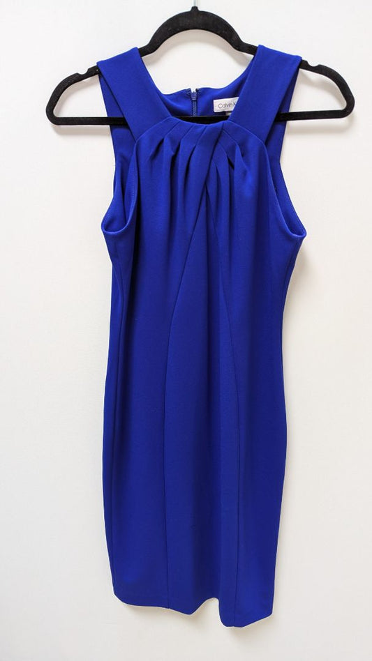 Calvin Klein Royal Blue Sleeveless Bodycon Dress