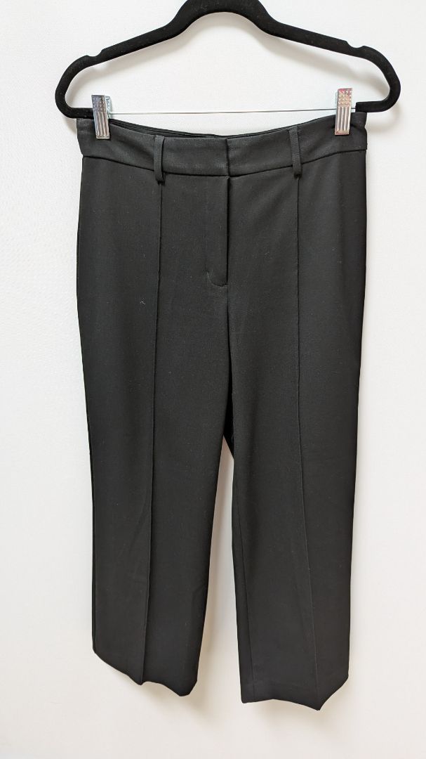 Express Black High-Rise Straight Pants