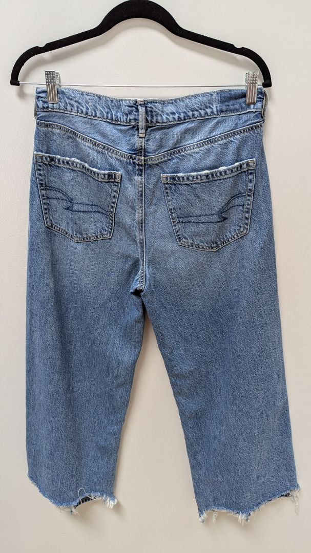 American Eagle Light Wash Super High-Rise Baggy Jeans