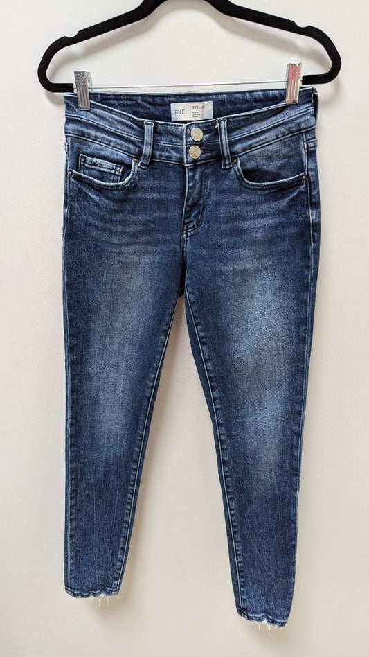 BKE Medium Wash "Stella" Slim Fit Low-Rise Skinny Jeans