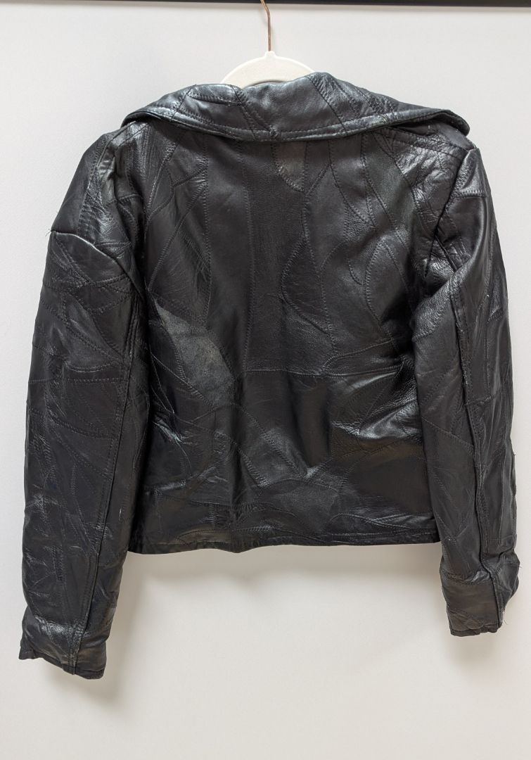 Navarre Leather Company Black Italian Stone Leather Jacket