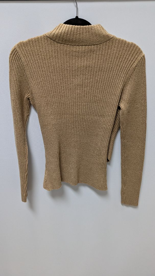 ASTR Tan Cutout Turtleneck Sweater