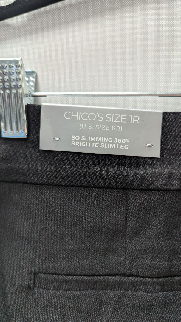 Chico's Black "So Slimming 360" Brigitte Slim Leg Pants