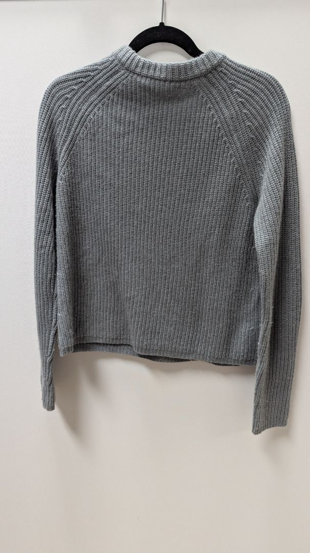 Jenni Kayne Grey Cashmere Long-Sleeve Sweater