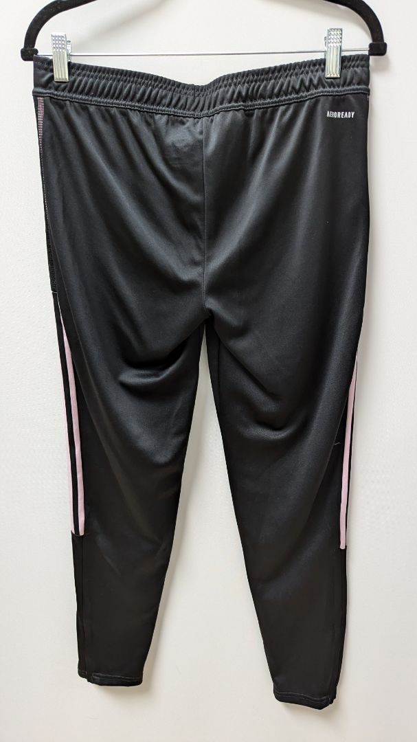 Adidas Black/Pink "PrimeGreen" AeroReady Striped Track Pants