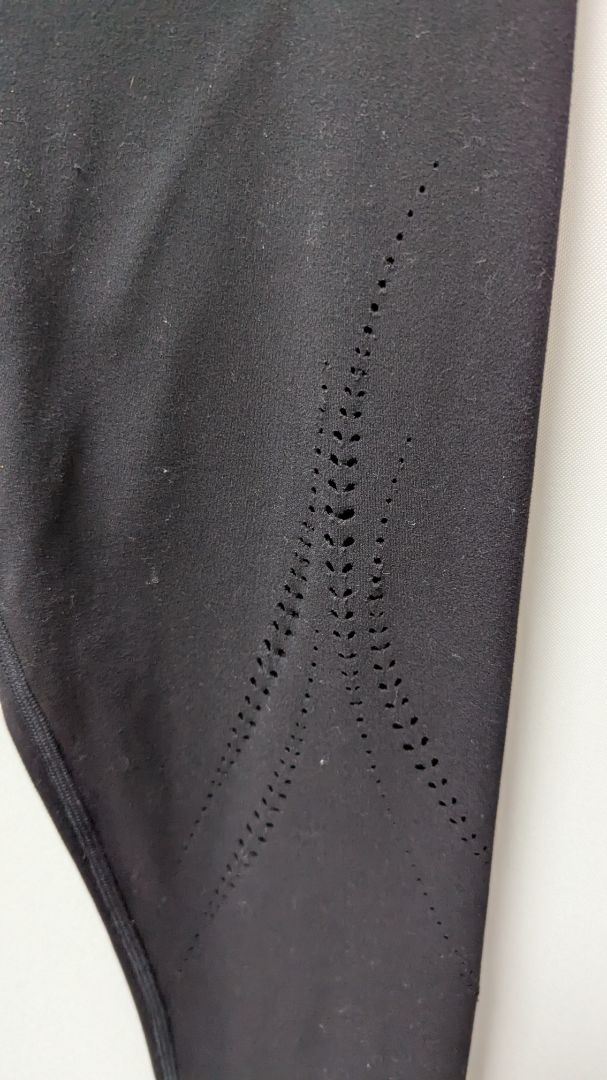 ATHLETA Black Elation Lasercut Tight Leggings