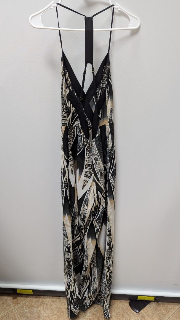 ark & co Black/Ivory Snakeprint Jumpsuit