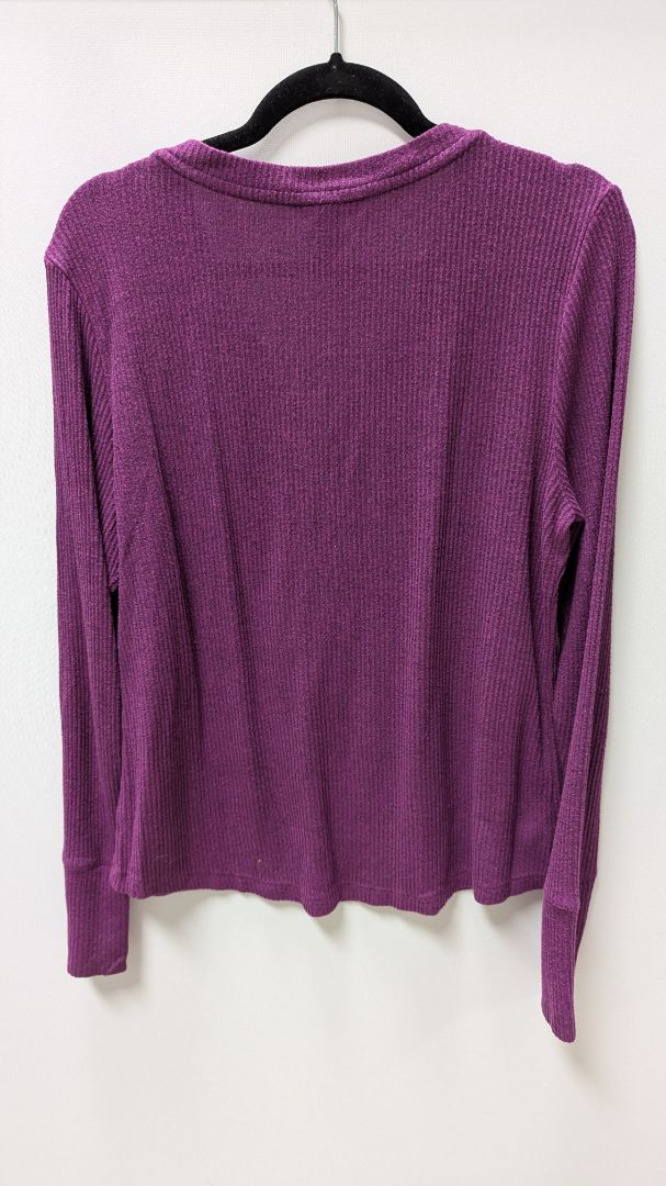 Alfani Intimates Purple Ribbed Knit Sweater