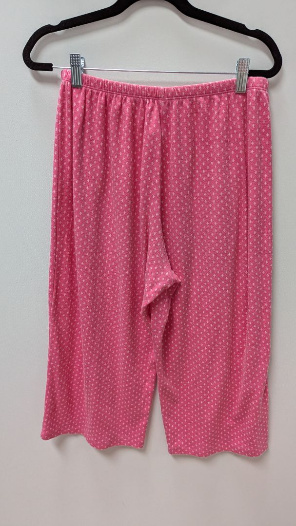 Karen Neuburger Pink/White Patterned Sleepwear Set