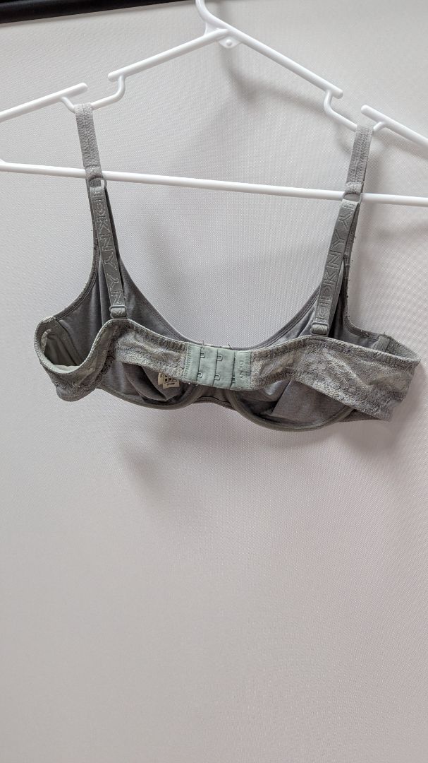 DKNY Grey Unlined Underwire Bra