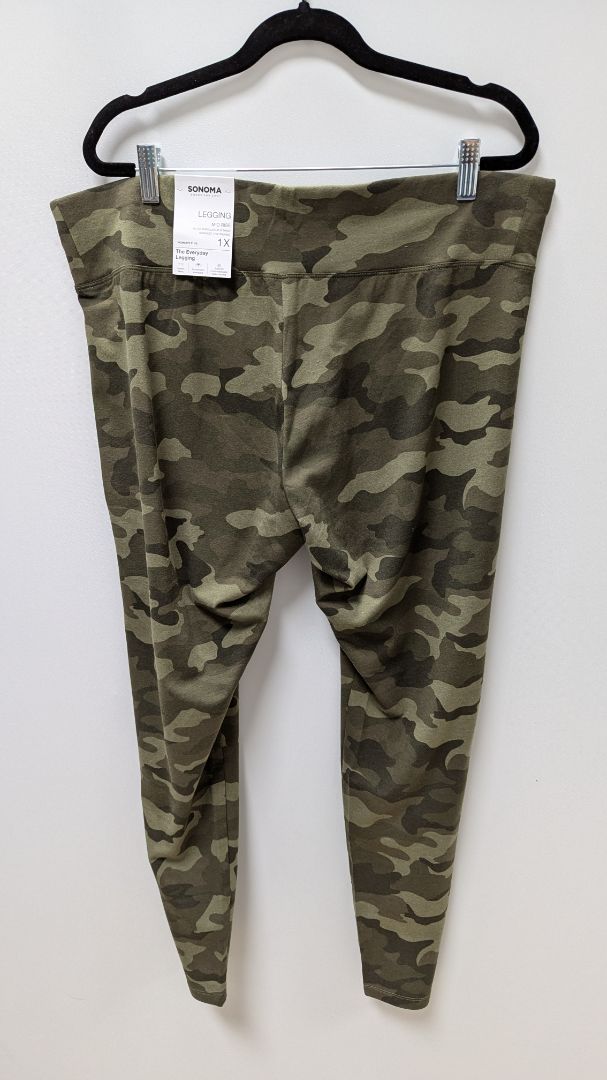 Sonoma Green Camo Mid-Rise Skinny Leggings