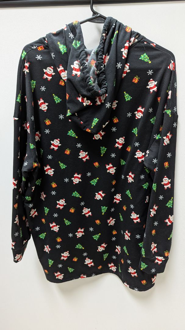 eye candy Black Santa Holiday Graphic Hoodie