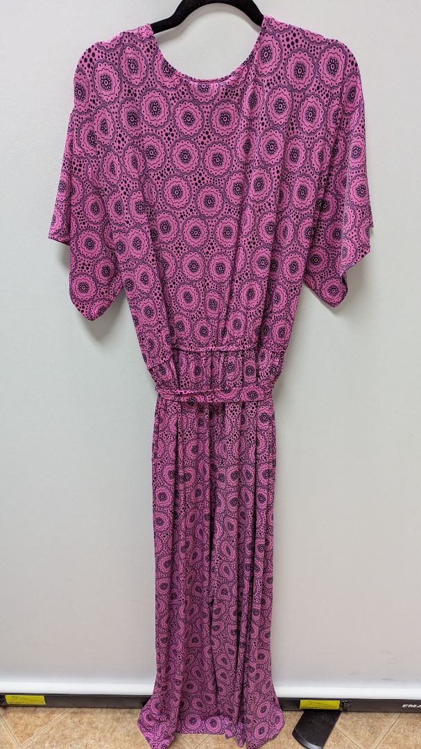 Lane Bryant Purple/Black Mandala Print Jumpsuit