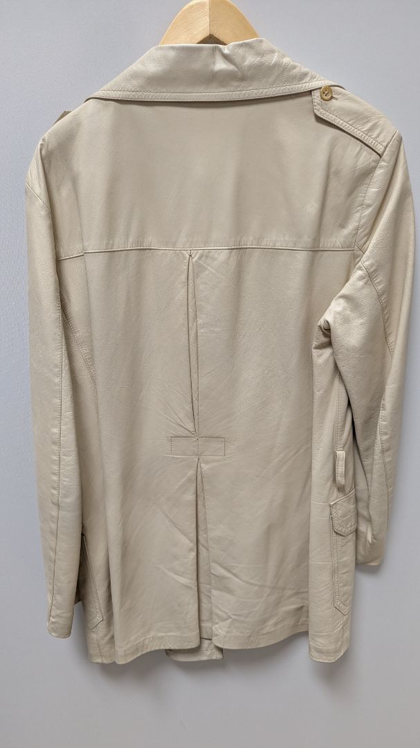 The Five O' One Shop Men's Light Tan Leather Jacket