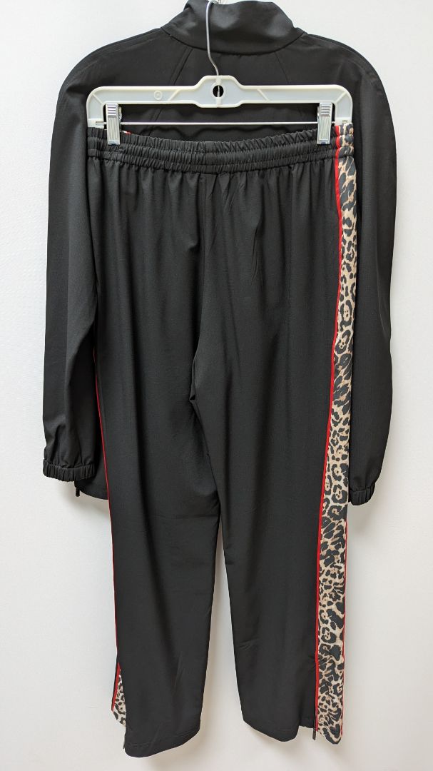 Boston Proper Black/Brown Animal Print Tracksuit