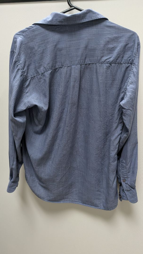 SQ Wear Sportwear Dark Blue Plaid Button-Down Shirt