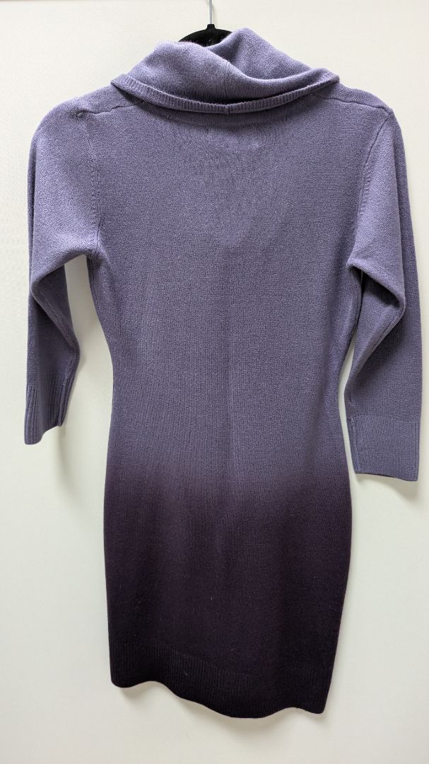 Connected Apparel Purple Ombre Sweater Dress